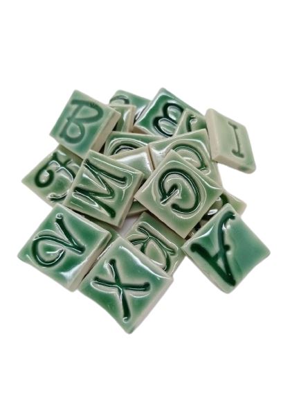 Handmade Shapes - Letters/Numbers Green - A to Z