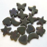 Glass Charms - Deep Grey - DISCONTINUED
