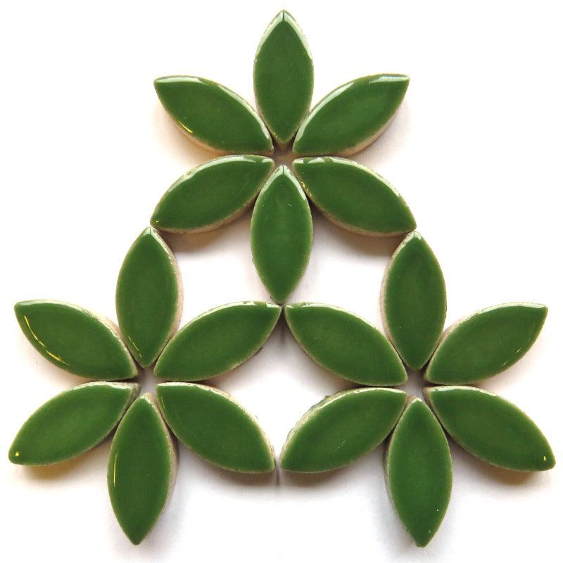 25mm Ceramic Petal - Eucalyptus
