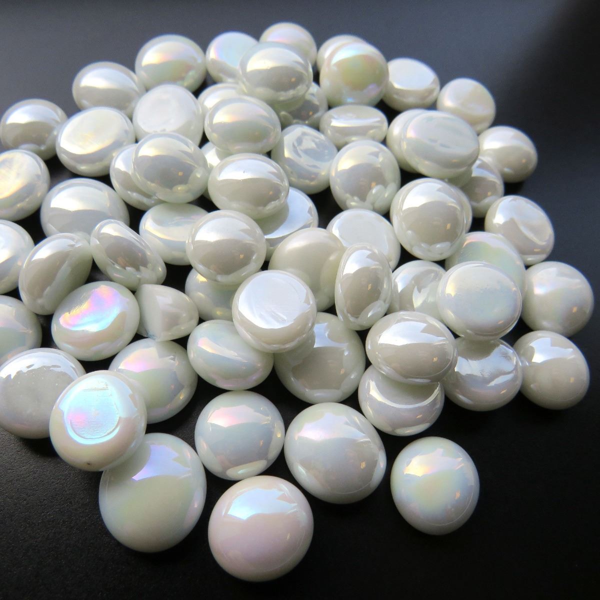 Mini Gems - White Opalescent