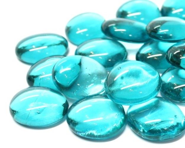 Glass Nuggets - Teal Crystal