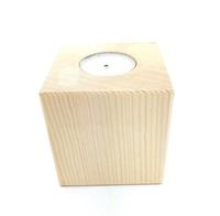 Base - Wooden Candleholder - 8cm x 8cm