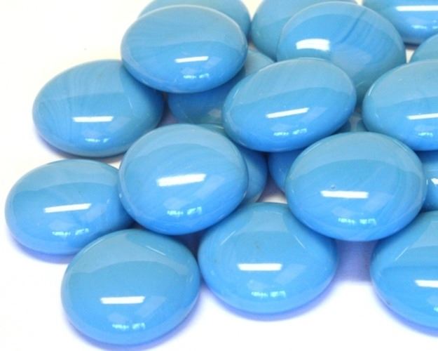 Glass Nuggets - Turquoise Marble
