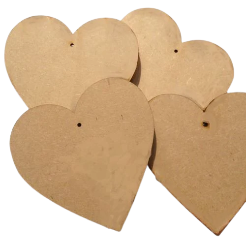 Base MDF - Heart Bases/Coasters 12cm: Pack of 4