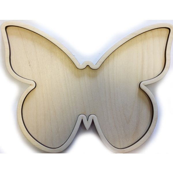 Base MDF - 21.5cm Multiplex Butterfly (suitable for outdoor use)